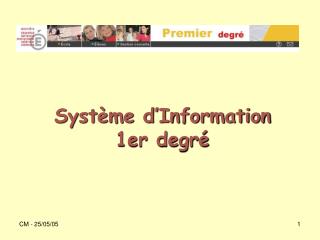 Système d’Information 1er degré
