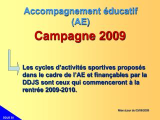 Accompagnement éducatif (AE)