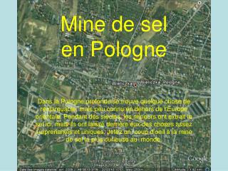 Mine de sel Polonaise