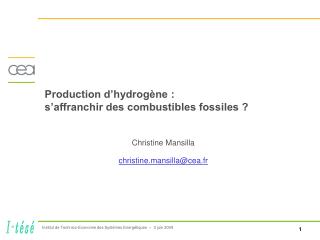 Production d’hydrogène : s’affranchir des combustibles fossiles ?