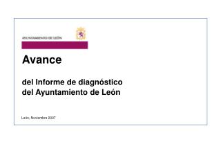 Avance del Informe de diagnóstico del Ayuntamiento de León