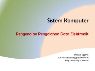 Sistem Komputer