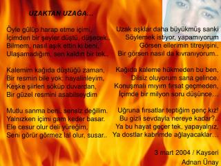 Bitti bütün mevsimlerim Bir sen kaldın geriye… Kaç zemheri yaşadı bu yürek bilir misin?