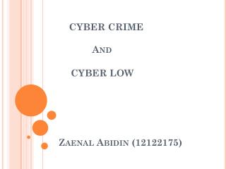 CYBER CRIME