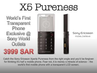 World’s First Transparent Phone Exclusive @ Sony World Outlets