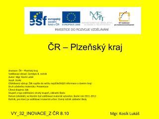 ČR – Plzeňský kraj