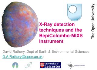 X-Ray detection techniques and the BepiColombo-MIXS instrument