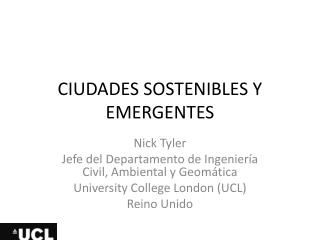 Ciudades sostenibles y emergentes