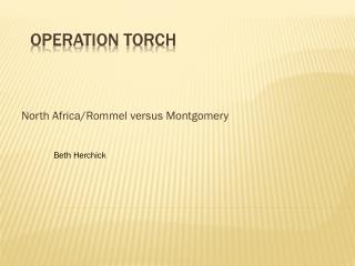 Operation torch