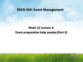 RECN 344: Event Management