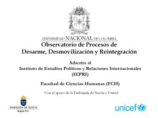 Con el apoyo de la Embajada de Suecia y Unicef