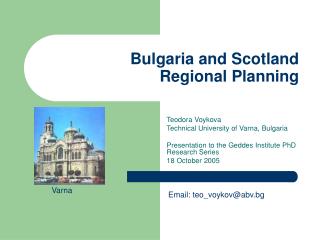 Bulgaria and Scotland Regional Planning