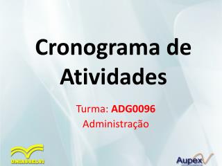 Cronograma de Atividades