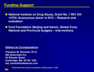 Funding Support