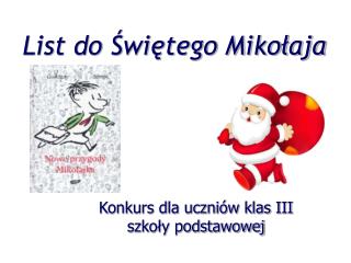 List do Świętego Mikołaja