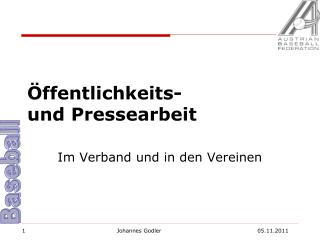 Öffentlichkeits- und Pressearbeit