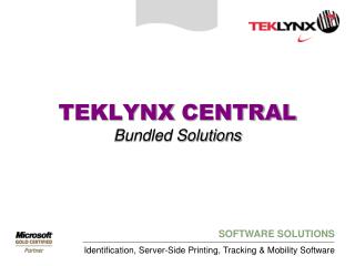 TEKLYNX CENTRAL Bundled Solutions