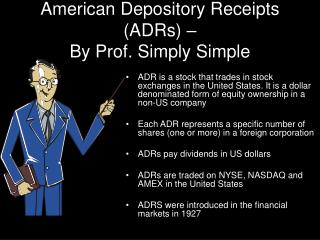 American Depository Receipts (ADRs) – By Prof. Simply Simple