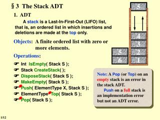 §3 The Stack ADT