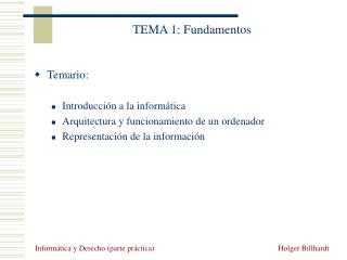 TEMA 1: Fundamentos