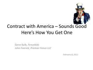 Contract with America – Sounds Good Here’s How You Get One
