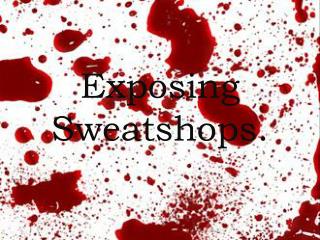 Exposing Sweatshops.