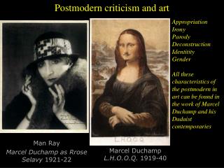 Postmodern criticism and art