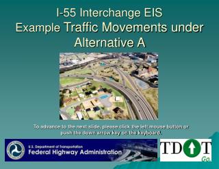 I-55 Interchange EIS Example Traffic Movements under Alternative A