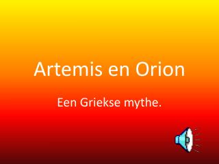 Artemis en Orion