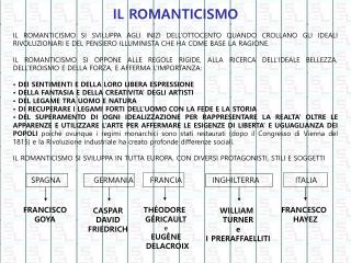 IL ROMANTICISMO