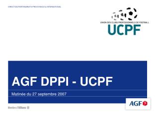 AGF DPPI - UCPF