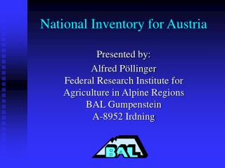 National Inventory for Austria