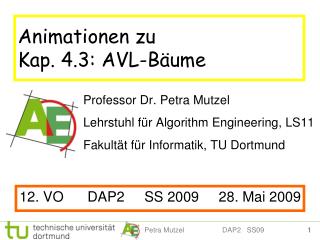 Animationen zu Kap. 4.3: AVL-Bäume