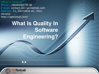 What Is Quality In Software Engineering?