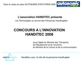 L’association HANDITEC présente