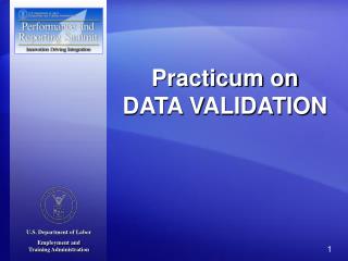 Practicum on DATA VALIDATION