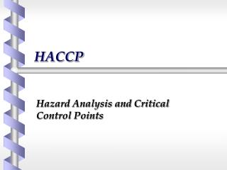 HACCP