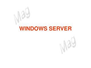 WINDOWS SERVER