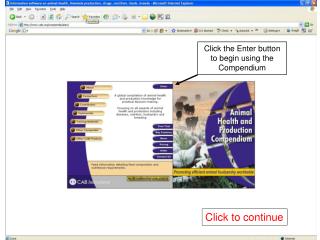 Click the Enter button to begin using the Compendium