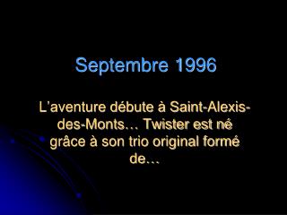 Septembre 1996