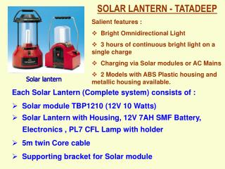 Solar lantern