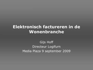 Elektronisch factureren in de Wonenbranche