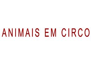 ANIMAIS EM CIRCO