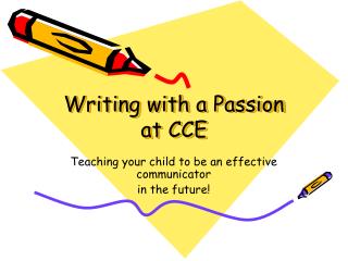 Writing with a Passion at CCE