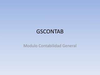 GSCONTAB