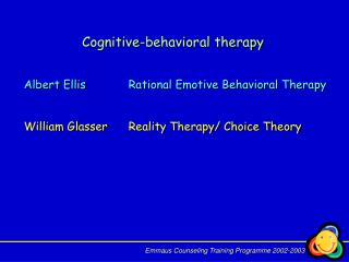 Cognitive-behavioral therapy