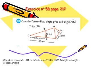 Exercice n° 58 page 217