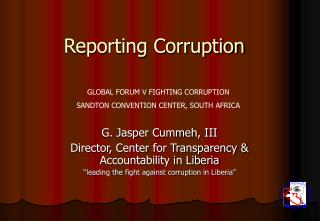 Reporting Corruption