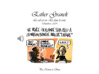 Esther Granek Le cul est roi. Et dans le vent. (Synthèses, 2009)