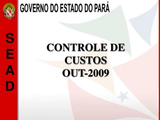CONTROLE DE CUSTOS OUT-2009